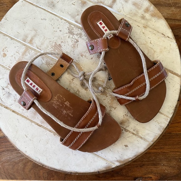 Marni Shoes - Marni Rope Slingback Sandals